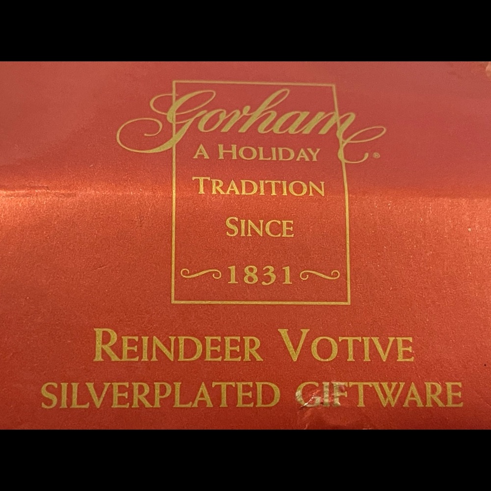 Gorham silver plated reindeer Votive Giftware. - Picture 7 of 7